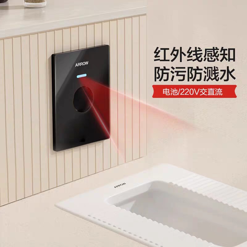 Датчик туалета Jp Arrow, сенсорный смывной клапан для туалета, полностью автоматический сенсорный туалет Ag7113Ab