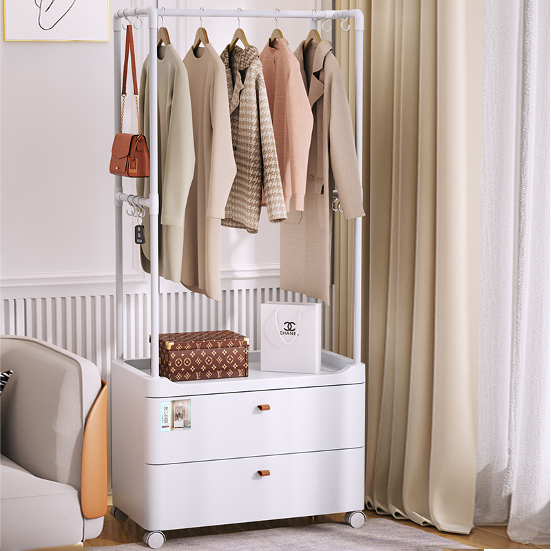 Household bedroom Bag Hanger clothes rack corner multi-functional coat rack floor hanger storage cabinet