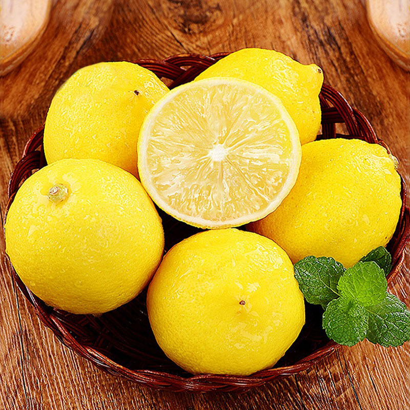 Lemon Origin Straight Hair Seasonal Fresh Anyue Yellow Lemon Grade I Fresh Fruit Milk Tea Shop Commercial Lemon Wholesale Hair