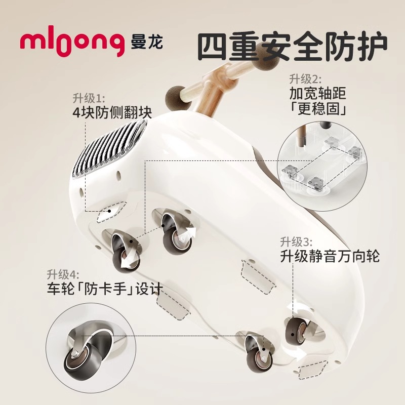 Manlong Dundun Car Kidsren's Peanut Twist Car Baby Yo-Yo Car Infant Niuniu Car Toy First Year Gift