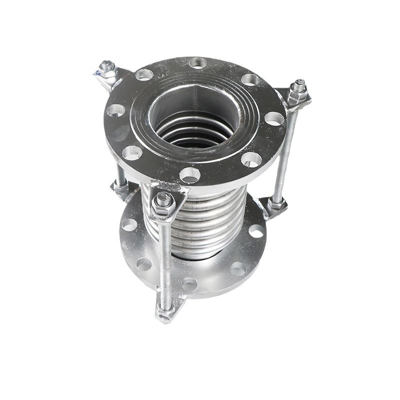 304 Stainless Steel Axial Corrugated Compensator Pipe Flange Expansion Joint Metal Tension Rod Corrugated Expansion Joint