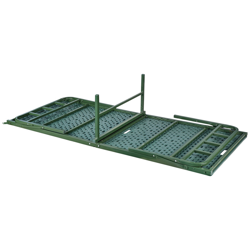 Steel Plastic 80% off Bed Outdoor Portable Camp Bed Steel Plastic Folding Bed Plastic Panel Installation-Free 80% off Bed Spare Bed