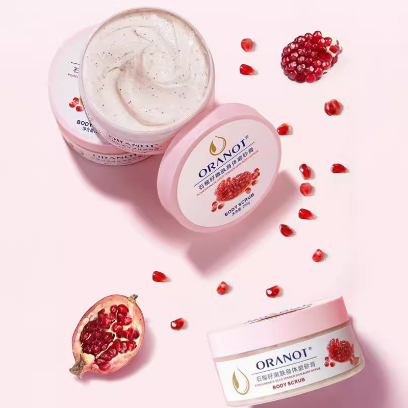 Olanno Red Pomegranate Seed Scrub Body Full Body Cuticle Bath Salt Body Care Dropshipping Manufacturer