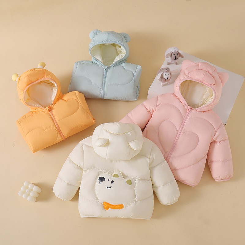 Детская куртка из пуха для девочек, зимняя легкая куртка для мальчиков, новый стиль 2024 года, модная куртка из белого утиного пуха