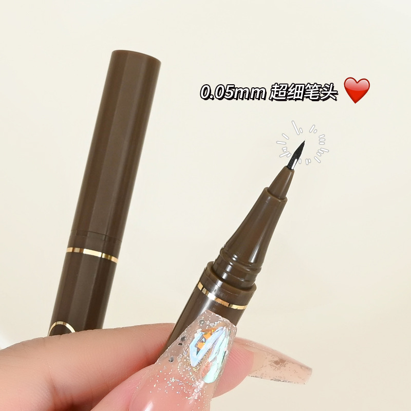 Berbeini slim eyeliner waterproof sweat-proof durable non-blooming novice brown eyeliner pen wholesale