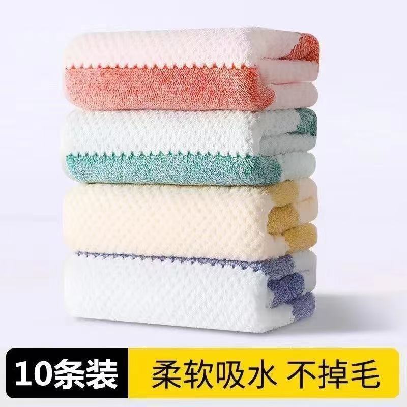 Pineapple Coral Fleece Towel Thickened Water Absorbent Soft Hair-free Hand Towel Household Beibei Fleece European Flower Pineapple Towel