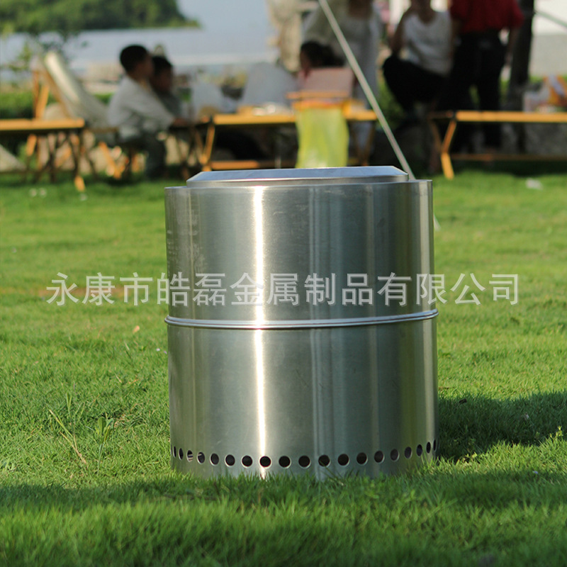 [Cross-border Exclusive] Stainless Steel Firewood Stove | High-efficiency Combustion Removable Ash Plate Heating Furnace Camping Courtyard