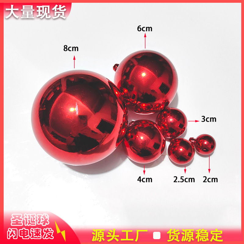 Электроплакированный Рождественский Шар Рождественские Декоративные Принадлежности Шар Подвеска для Рождественской Елки Пластиковый Шар Праздничный Торговый Центр Висячий Шар