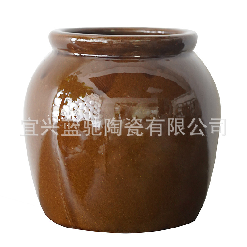 Wholesale simmering soup crock ash duck stew jar vintage ceramic jar storage jar salt jar oil jar simmering duck simmering chicken soup