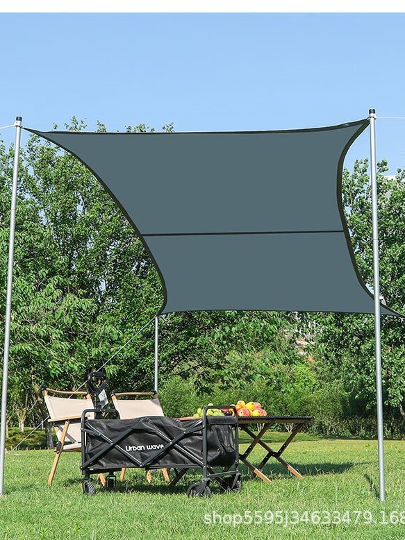 Shade Square Outdoor Balcony Cloth Shade Cloth Rain Cloth Shade Sail Shade Cloth Heat Insulation Shade Sail