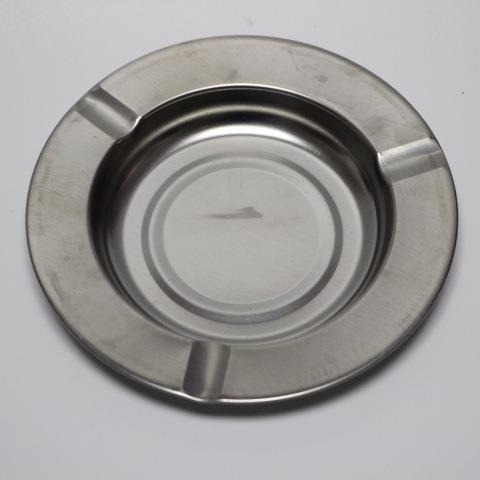 Foreign Trade Products Internet Cafe Hotel Stainless Steel Ashtray Round Thickened Drop-resistant Large Square Ashtray Wholesale