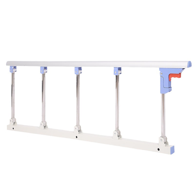 Stainless Steel Medical Folding Bed Guardrail, Children's Anti-Fall Bed Rail, Elderly Hospital Bed Care Bed Accessories, Universal Handrail