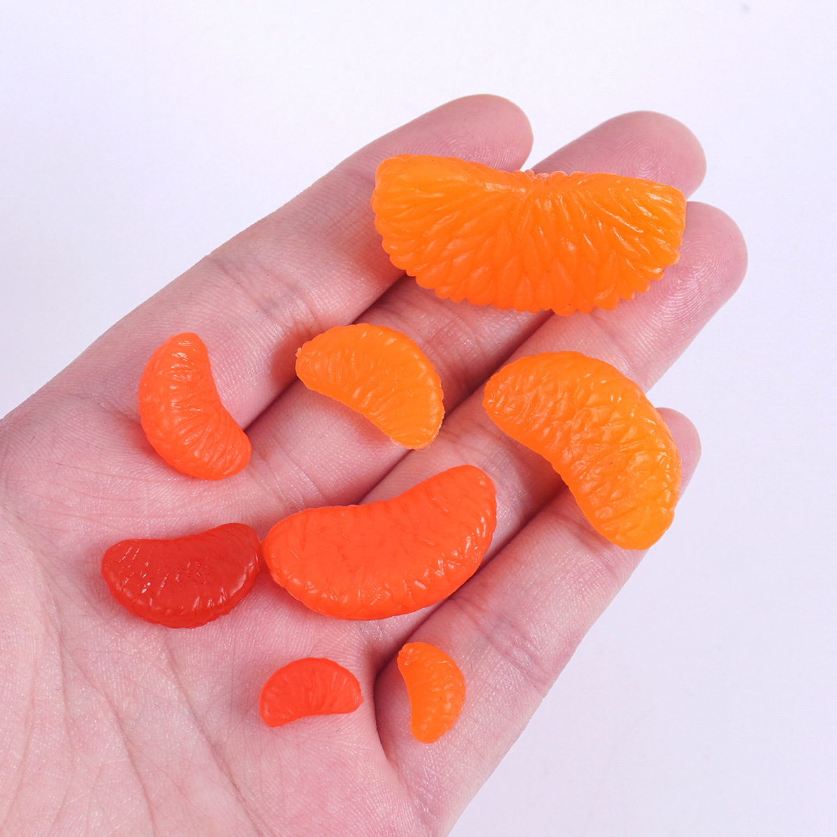 Simulated Fruit Orange Petal Model DIY Handmade Cream Glue Clay Accessories Simulated Food Toy Orange Flesh Grapefruit Petals