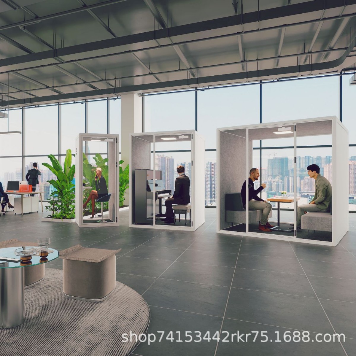 Мобильная телефонная будка, звукоизолированная комната, звукоизолированная кабина, приемная, переговорная, читальная комната, учебная комната, живая комната, тихая кабина