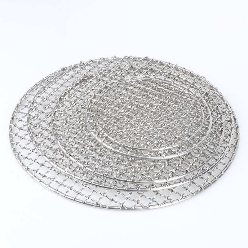 Stainless steel barbecue net manufacturers round barbecue net ginned barbecue net various specifications cross barbecue grate