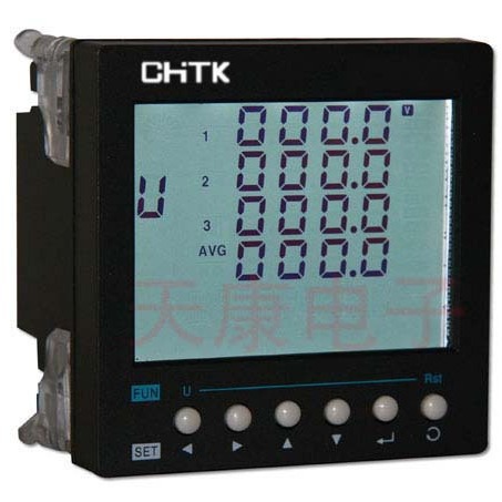 Digital display single three-phase current and voltage combination meter intelligent multi-rate multi-function network power meter RS485