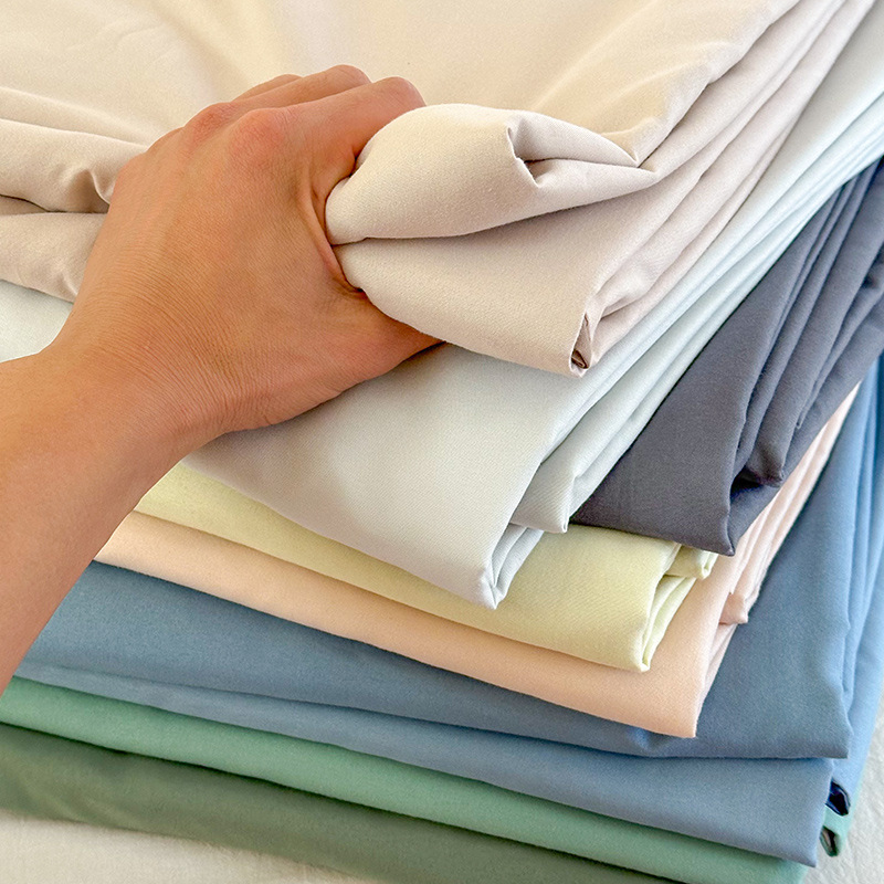 Чехол для одеяла из чистого цвета, стирной хлопок, одинарный, для студентов, оптовая продажа, двойной чехол