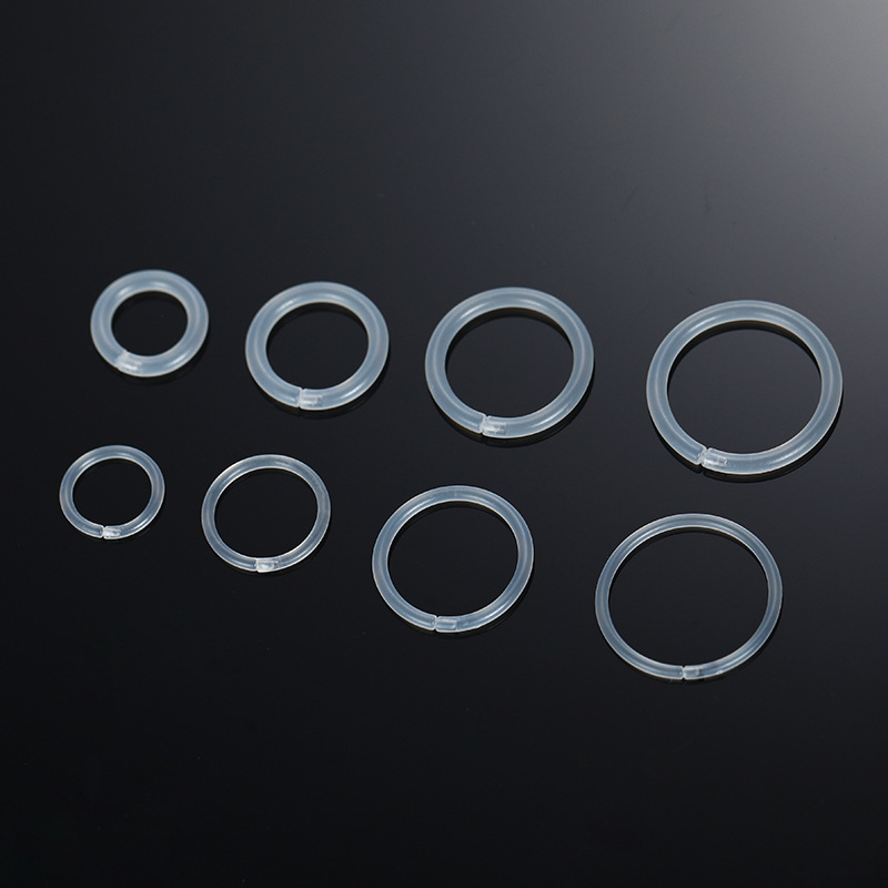 Student Transparent Resin Small Hoop Earrings for Ear Piercing, Invisible Plastic Plain Hoop Ear Clips, Anti-Blocking, No Need to Remove for Sleeping, Pp Ear Cartilage Rings