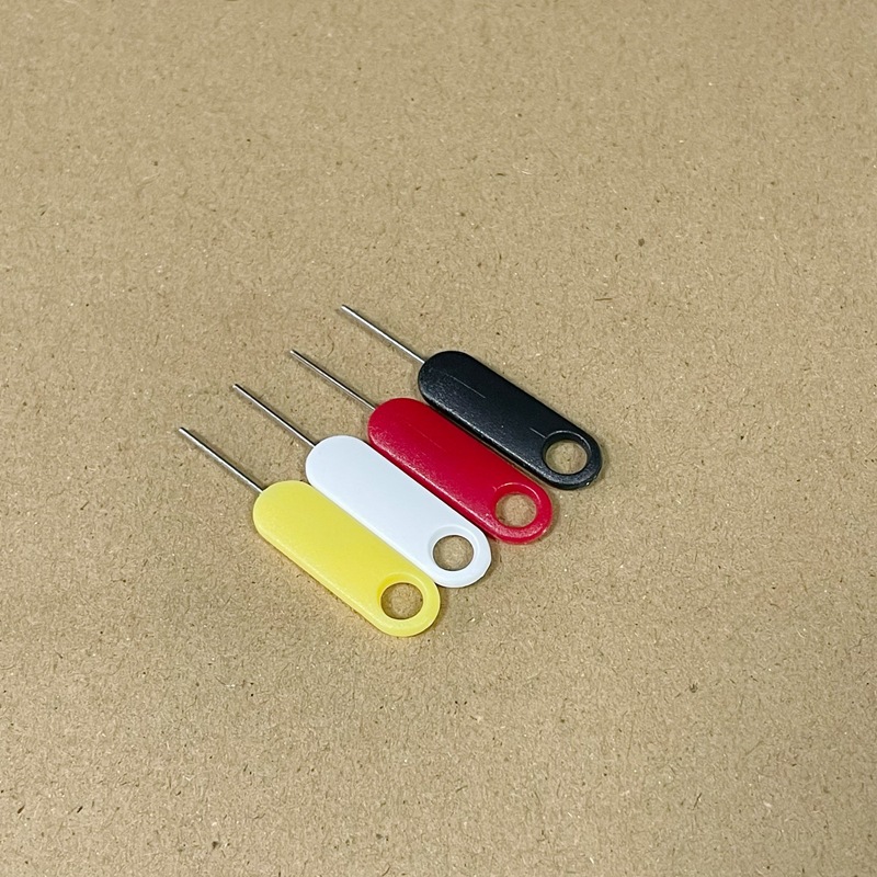 12mm Sim Card Ejector Pin Black White Red Yellow Card Removal Tool Electronic Settings Reset Restart Ejector Pin