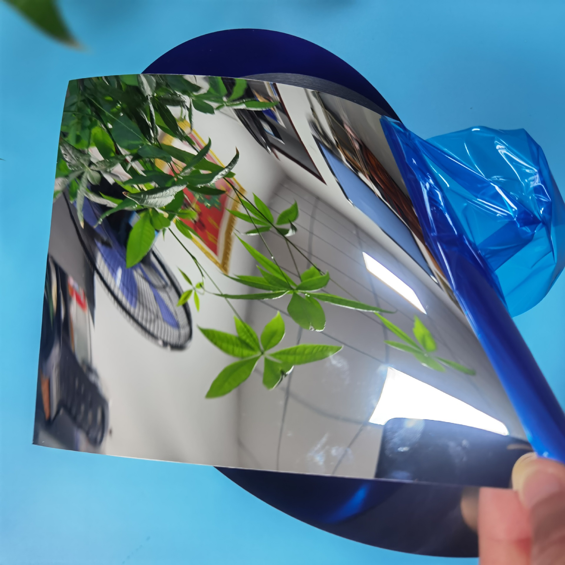 Поставка мягкого зеркала PET, пленка с одной и двусторонней клеевой основой, неразбиваемая линза PET