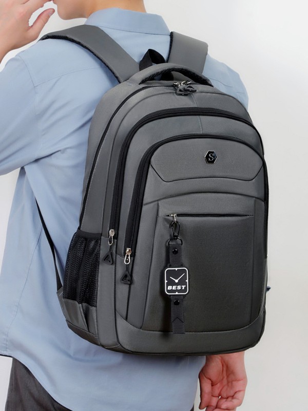 Casual Business Style Men's Backpack for Short-Distance Business Trips, Multi-Pocket Computer Bag, Comfortable Carrying Large-Capacity Backpack for Men