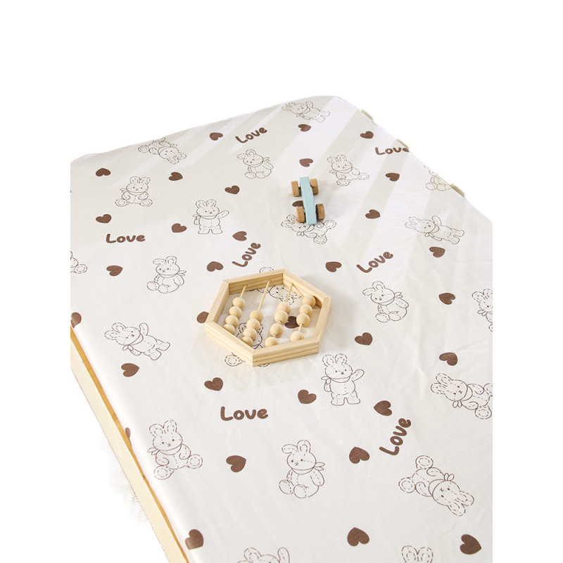 Class a Pure Cotton Crib Fitted Bed Sheets Baby Bed Sheets Kidsren's Spliced Bed Bedding Kindergarten Mattress Cover Bed Cover Wholesale