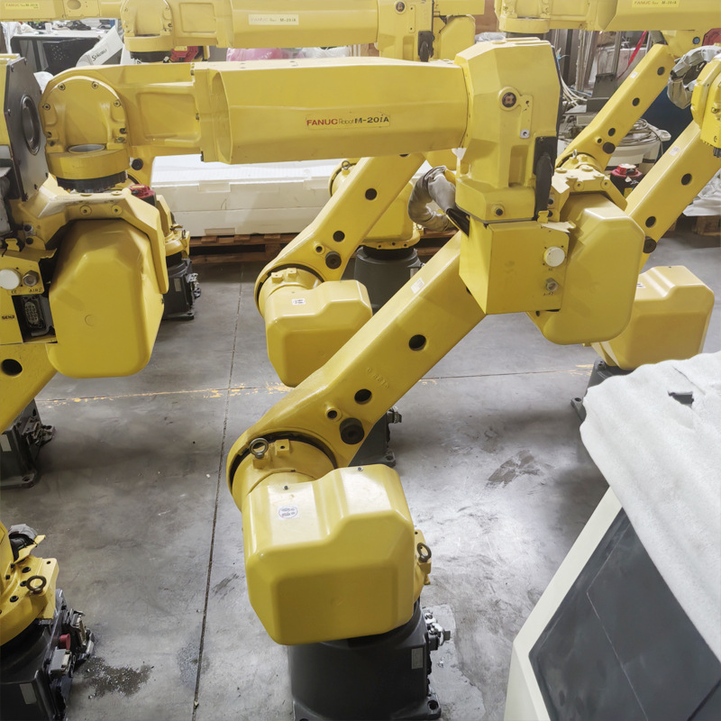 Used Fanuc Fanuc 6-Axis Robot Load 20kg Handling Loading and Unloading M-20Ia Industrial Robot Arm