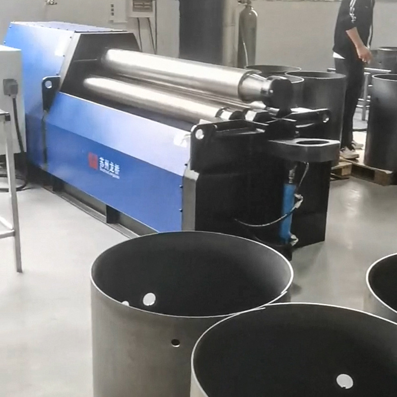 CNC four-roller bending machine CNC automatic four-roller rolling machine automatic pre-bending fixed-length roll drum machine rounding