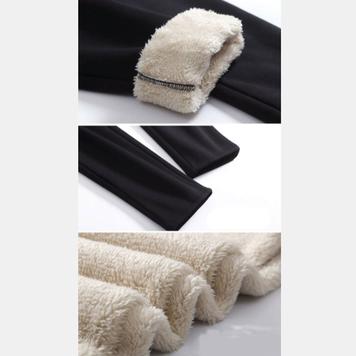 2023 Autumn and Winter Lamb Velvet Thickened Stuffed Warm Outer Drawstring Sports Pants Women's Large Size Loose Casual Cotton Pants Women