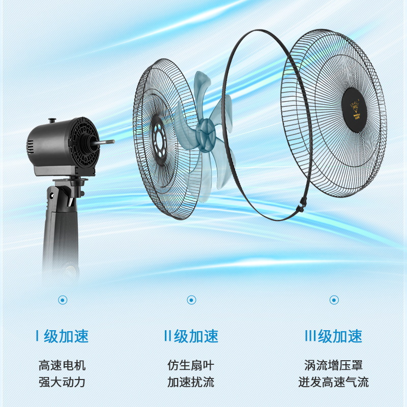 Diamond Household Electric Fan Office Vertical Floor Fan Mechanical Shaking Head Fan Three-Dimensional Electric Fan Wholesale Fan