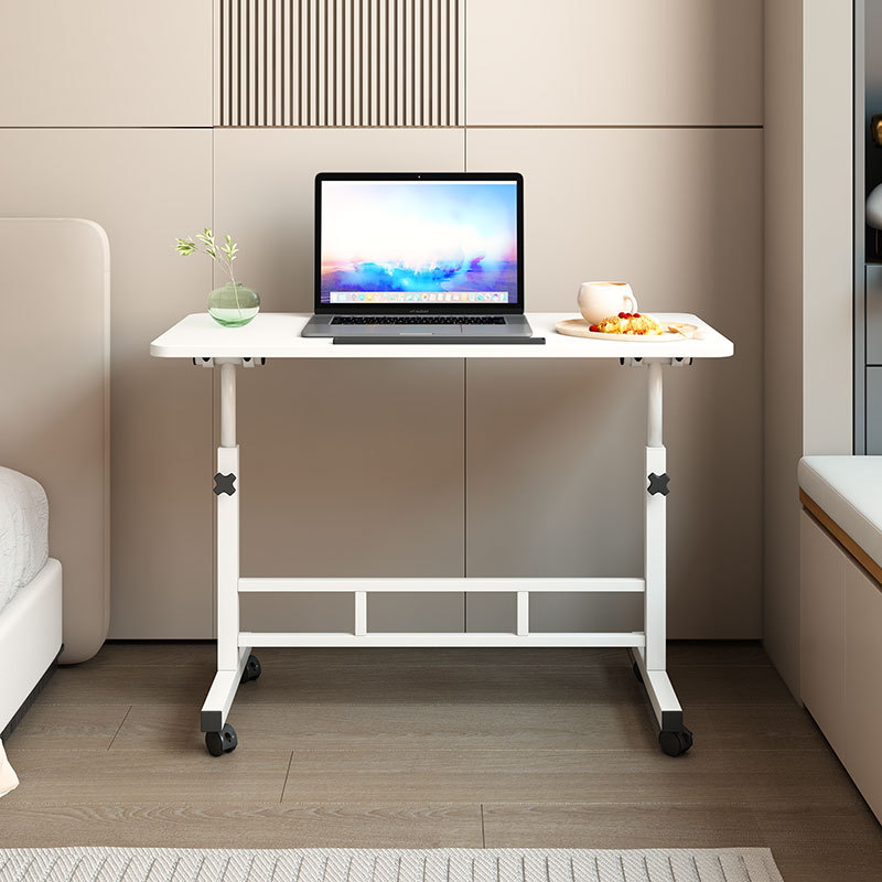 Folding Lifting Table Desk Universal Wheel Desktop Adjustable Height Home Dormitory Dining Table Student Office Bedside Table