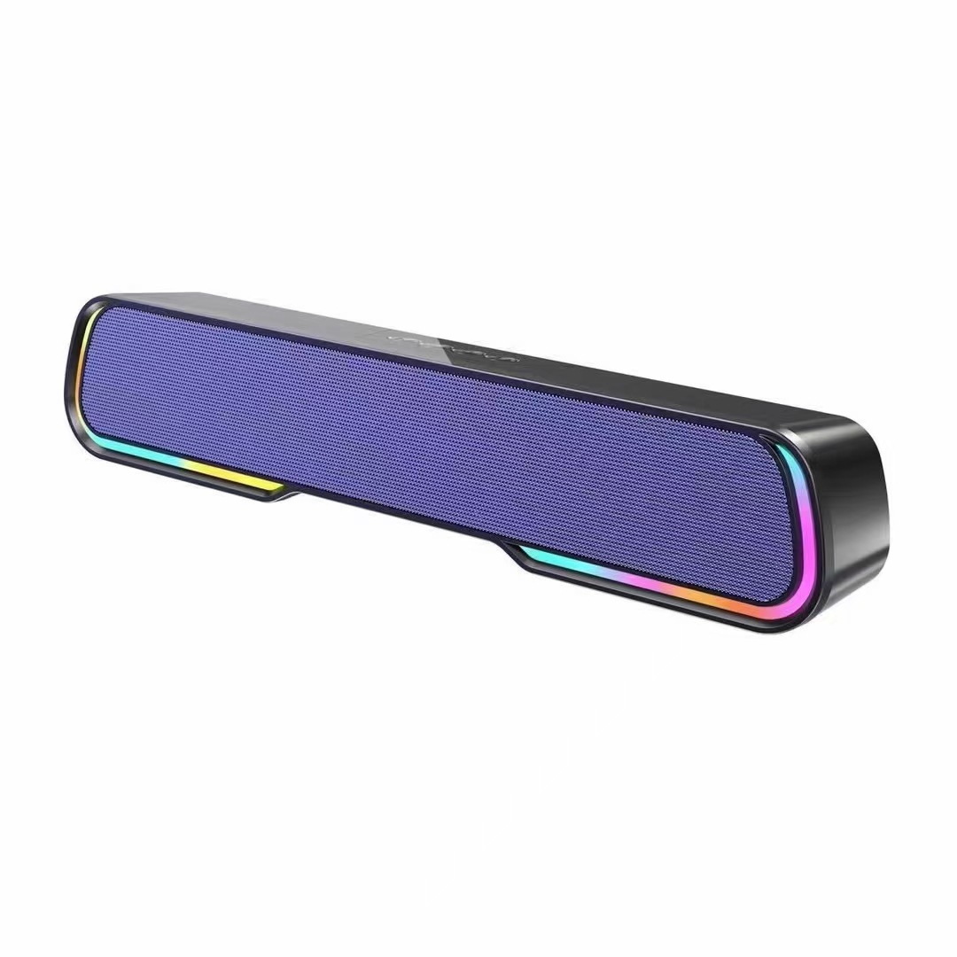 Foreign Trade Explosions Long Audio Wireless Bluetooth Speaker Colorful Marquee RGB Luminous Desktop USB Computer Audio