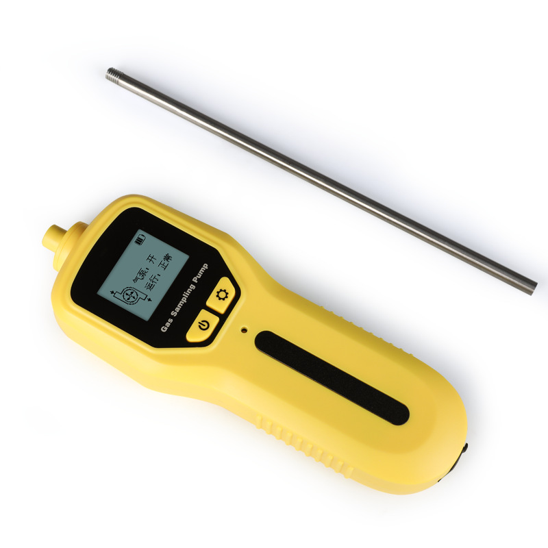 Portable gas sampling pump gas extraction pump sampler gas detector with digital display charging external pump