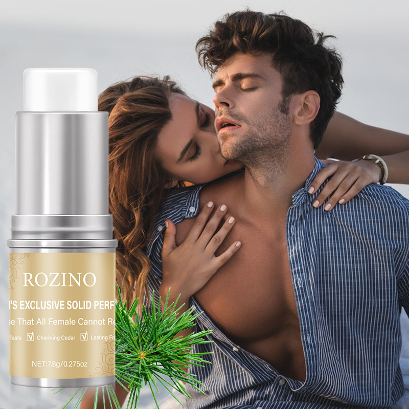 [Cross-Border] Rozino Cedar Deodorant for Men and Women with Long-Lasting Fragrance Portable Solid Perfume Portable Deodorant