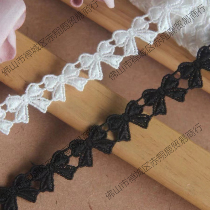 Wholesale in stock handmade DIY accessories Japanese version of water soluble mercerized cotton bow lace width 1cm