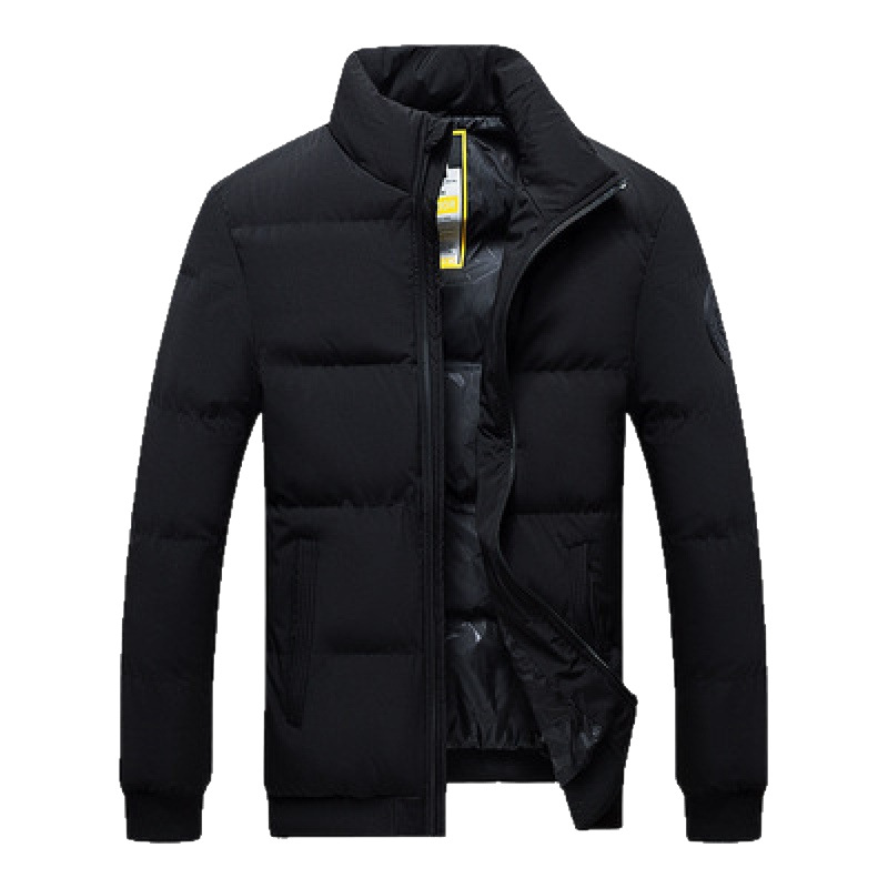 2023 new men's winter cotton-padded jacket winter coat stand collar cotton-padded jacket thickened middle-aged cotton-padded jacket wholesale