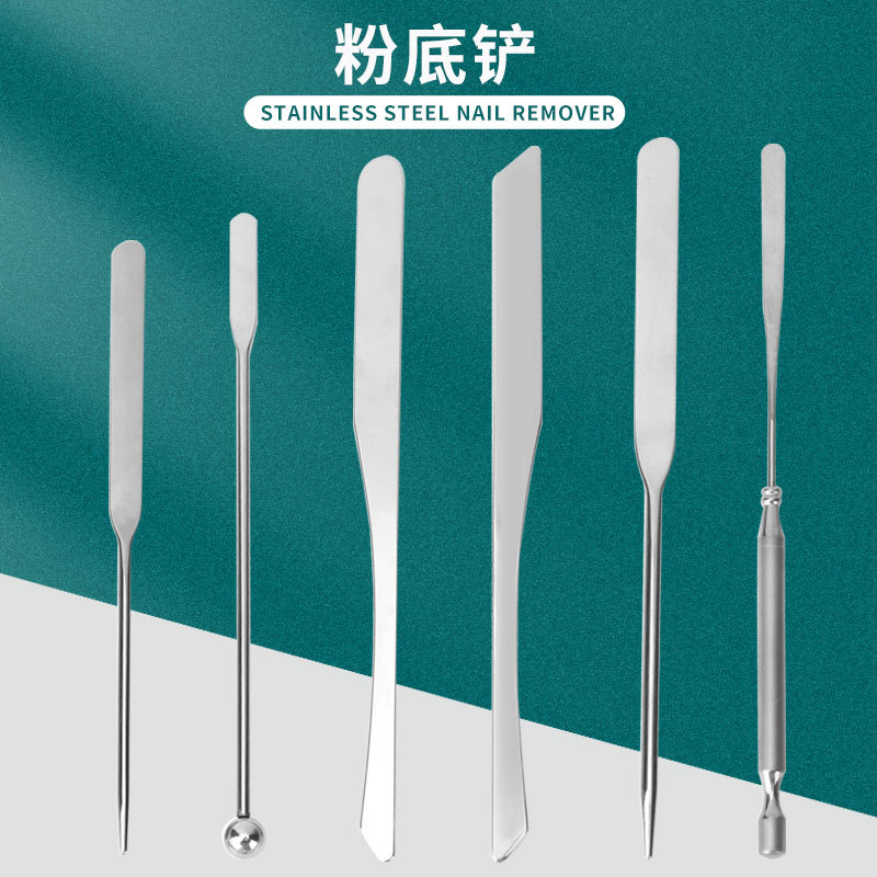 Скребок для тонального крема из нержавеющей стали, многофункциональный инструмент для смешивания