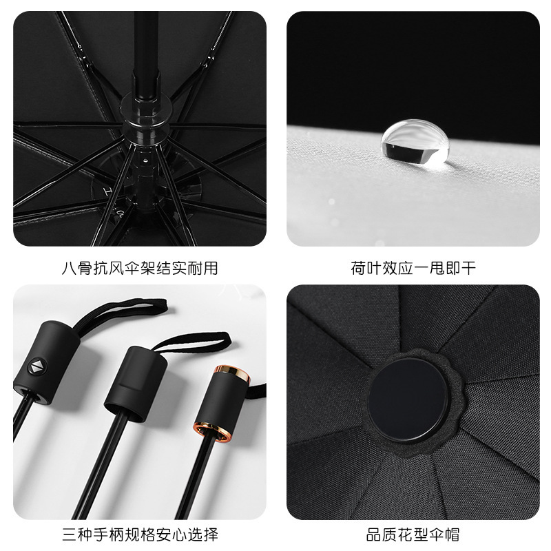 Automatic Umbrella, Thickened and Enlarged, Foldable Umbrella, Dual-Use for Sun and Rain, Women's Sunshade, Student Umbrella, Sun Protection, Uv Protection, Sun Umbrella