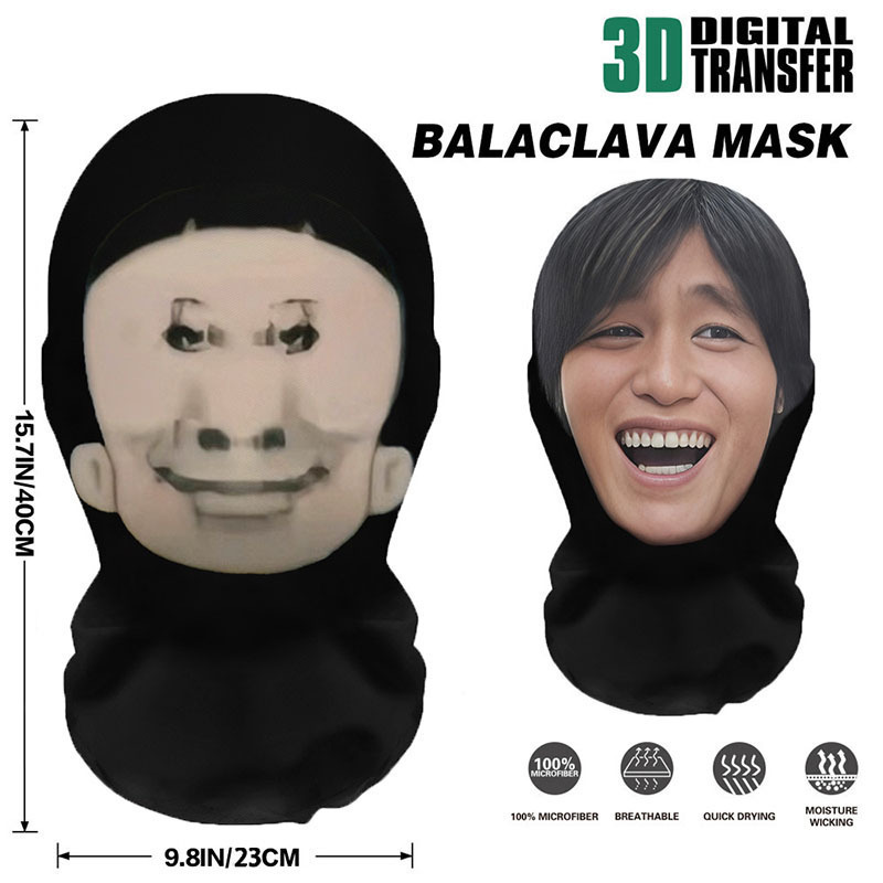 Factory wholesale headgear funny mask spoof mask funny face dress trick headgear mesh mask