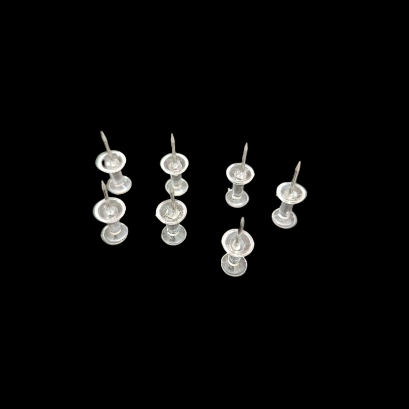 Amazon hot selling transparent I-shaped nail handmade painting drawing nail cork board nail kindergarten puzzle push nail