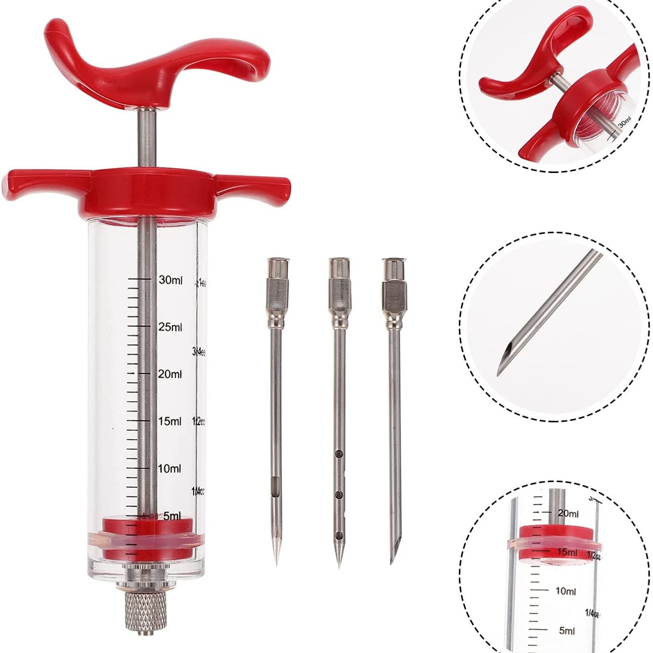 Кухонный шприц для стейка, пластиковая игла для приправ, шприц для маринада, инъектор для мяса