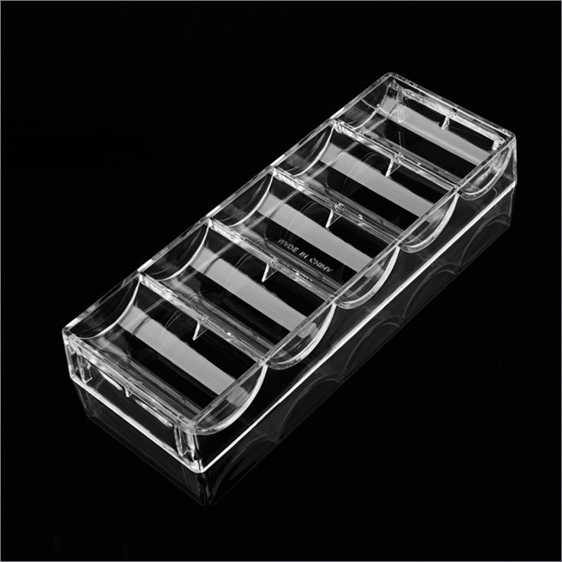 Коробка для фишек без крышки большая скидка 5 прозрачных подставок для фишек коробка для хранения может вмещать 100 фишек