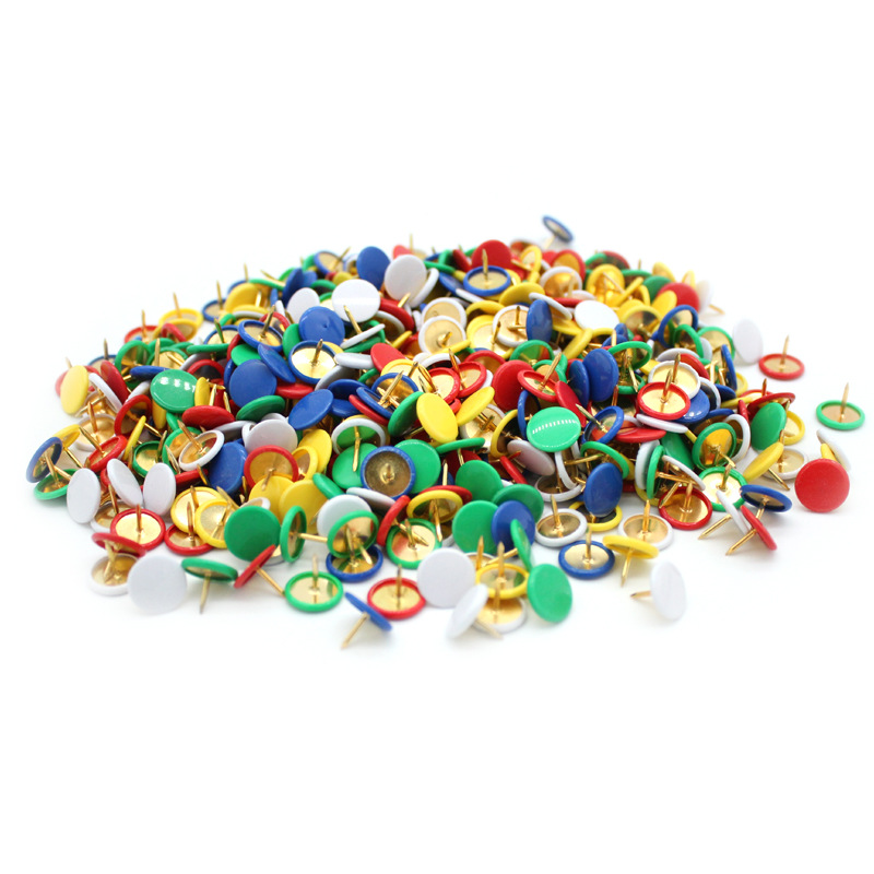 Ready Supply Bulk Nickel-plated Thumbtacks Metal Silver Push Pins Decorative Photo Wall Push Pins Art Thumbtacks Wholesale