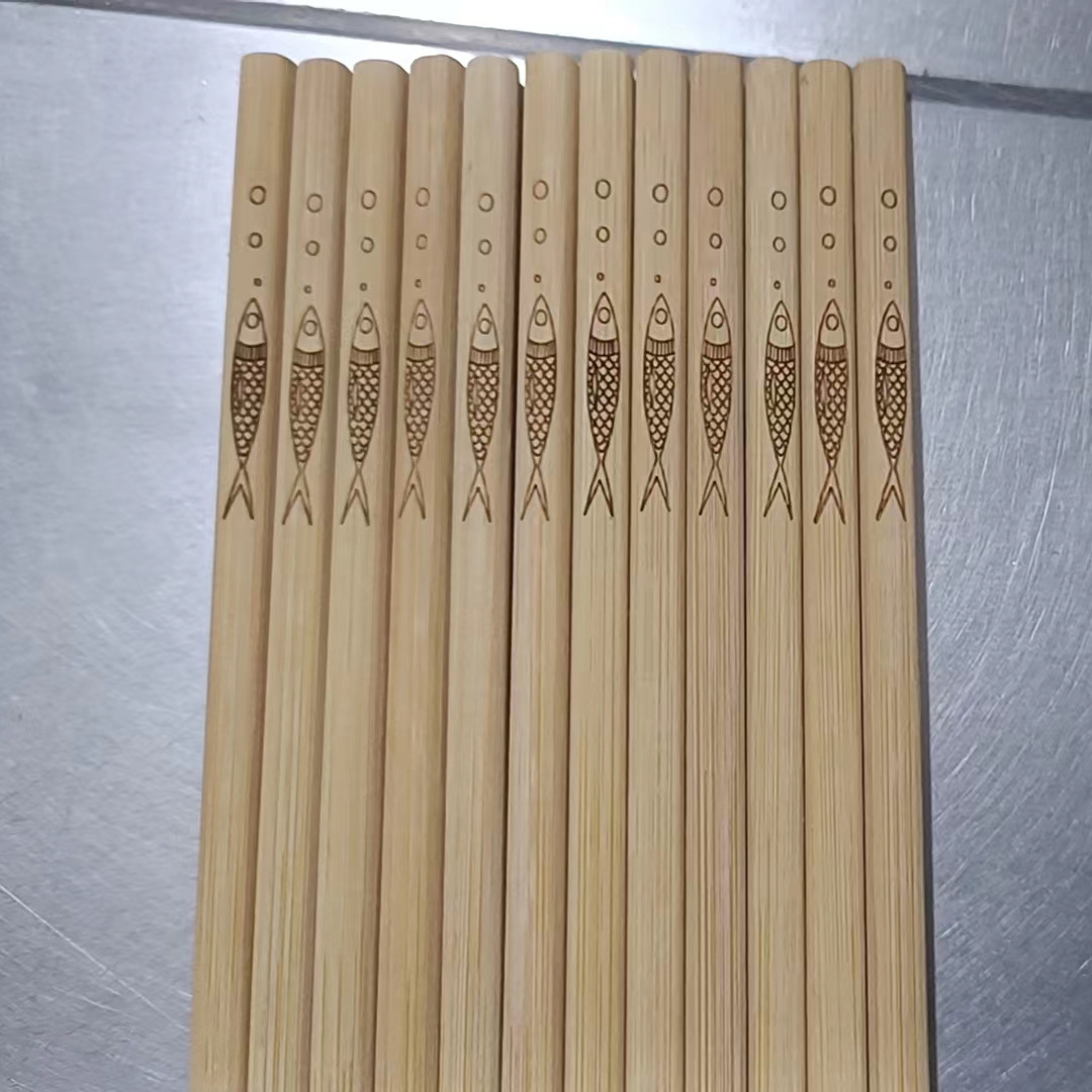 7.5mm * 18cm children's chopsticks no paint no wax kindergarten knotless bamboo chopsticks 19cm wholesale polished bamboo chopsticks
