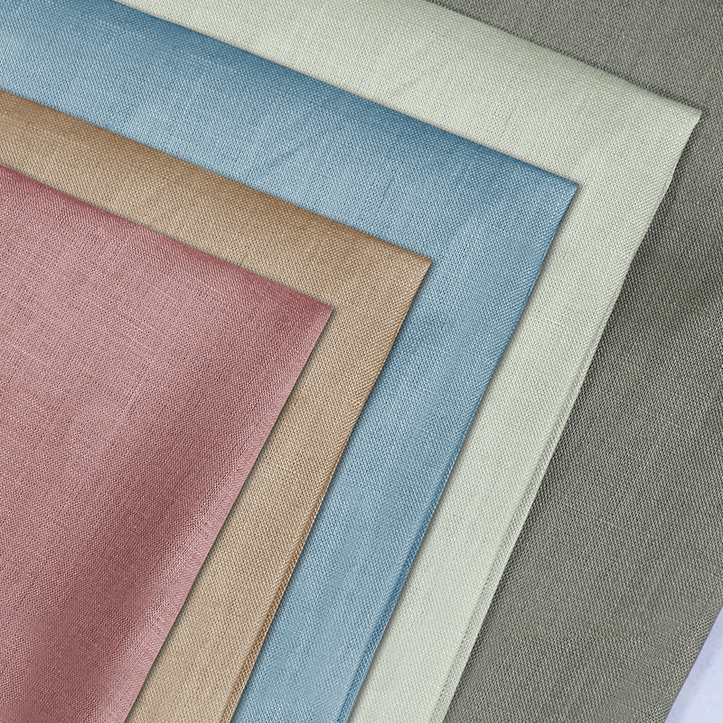 in stock pure hemp woven fabric 165g plain hemp fabric shirt dress women's clothing fabric antibacterial cloth