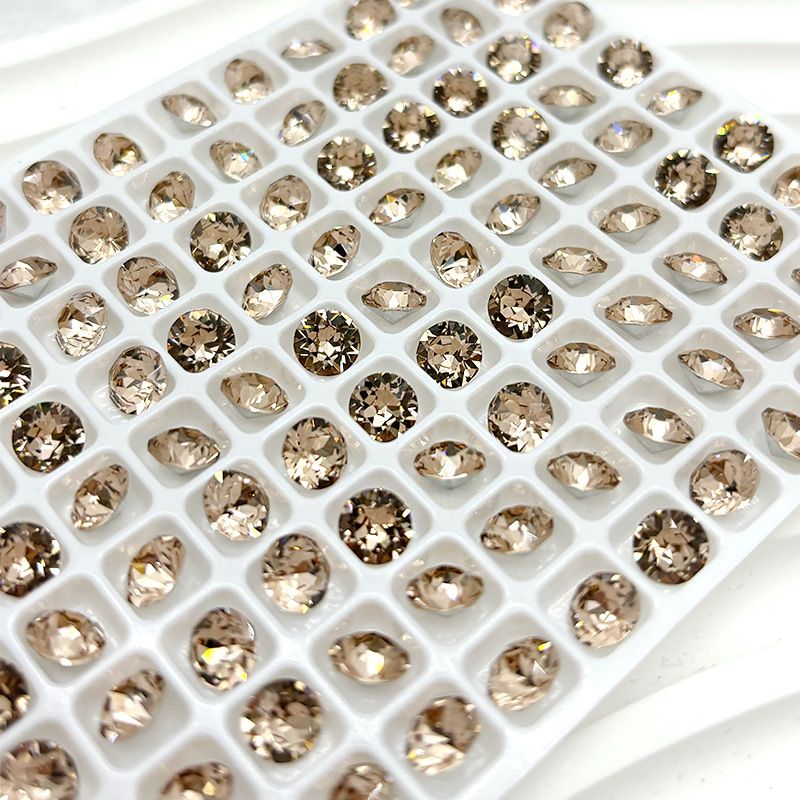 New imitation China 6mm color 33 cut caulking drill pile drill beauty makeup nail diy accessories materials manufacturers wholesale