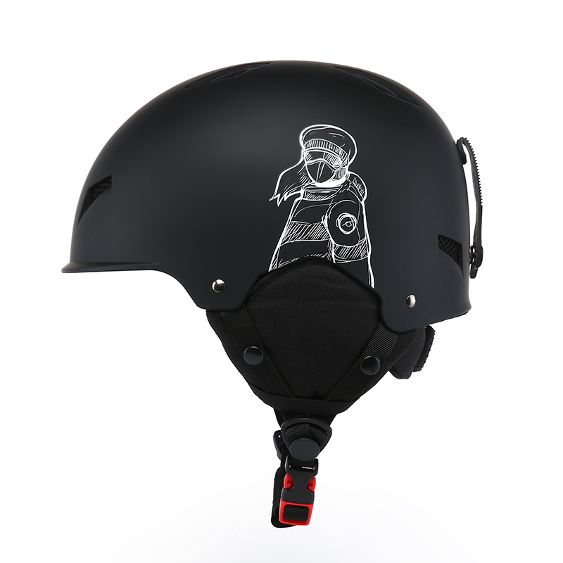 Sports helmet skiing sports men's and women's single and double board warm head protection adults and children 3C protection/ski helmet 062