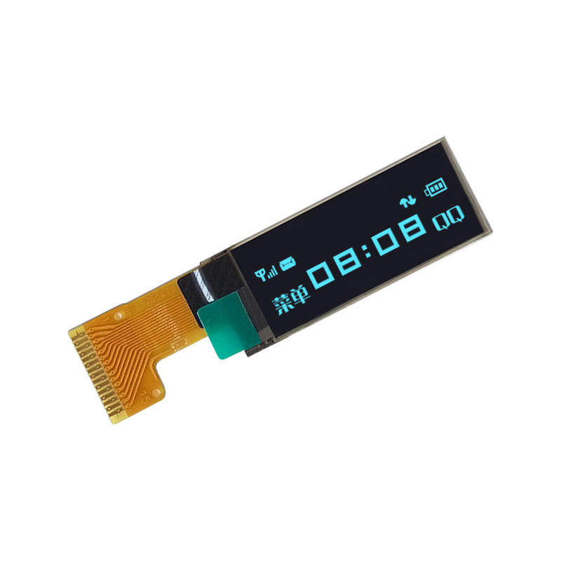 0.91-inch OLED screen 128 × 32 fill light white light SSD1306 welding 15p interface SPI serial port LCD screen