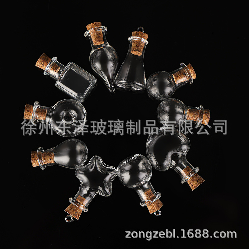Handmade DIY creative with cork drift bottle glass crafts glass bottle manufacturers can customize drift bottle