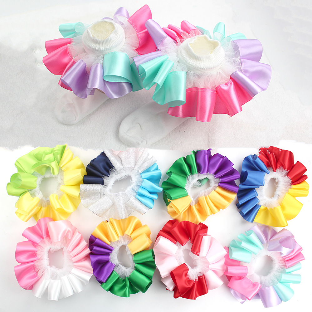 Популярные гимнастические носки для детей с трехмерным кружевом